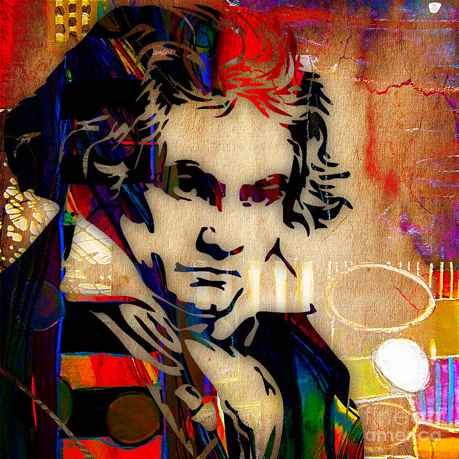 Ludwig Van Beethoven Collection #2 Mixed Media by Marvin Blaine