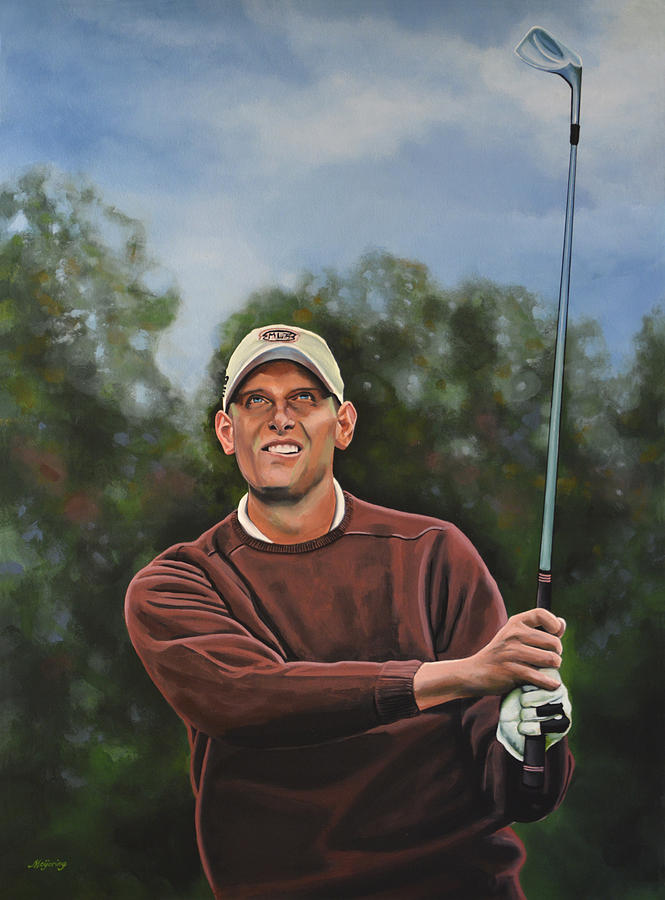 Golf Painting - Maarten Lafeber  by Paul Meijering