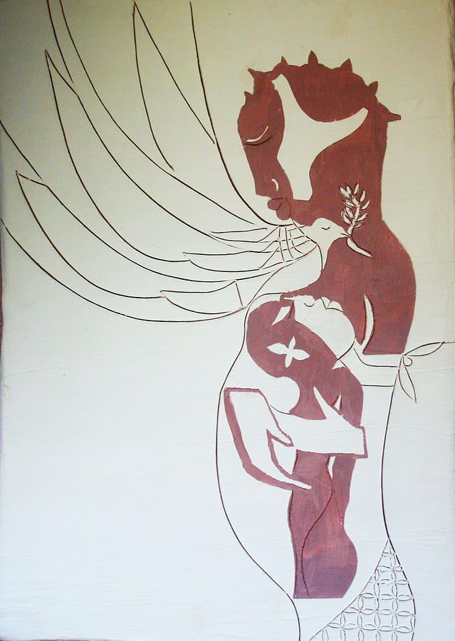 Madonna and Child #2 Painting by Gloria Ssali