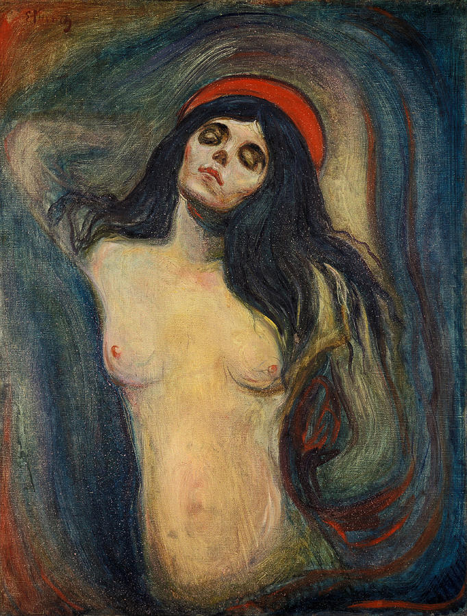 Madonna #2 Painting by Edvard Munch
