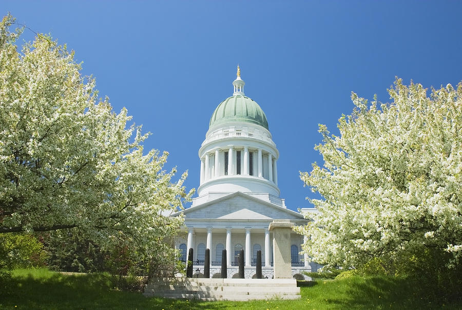 Augusta Photograph - Maine State Capitol Building In Augusta #2 by Keith Webber Jr