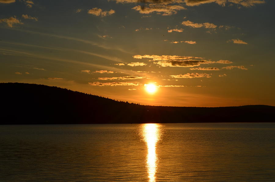 Maine sunset #2 Photograph by James Petersen