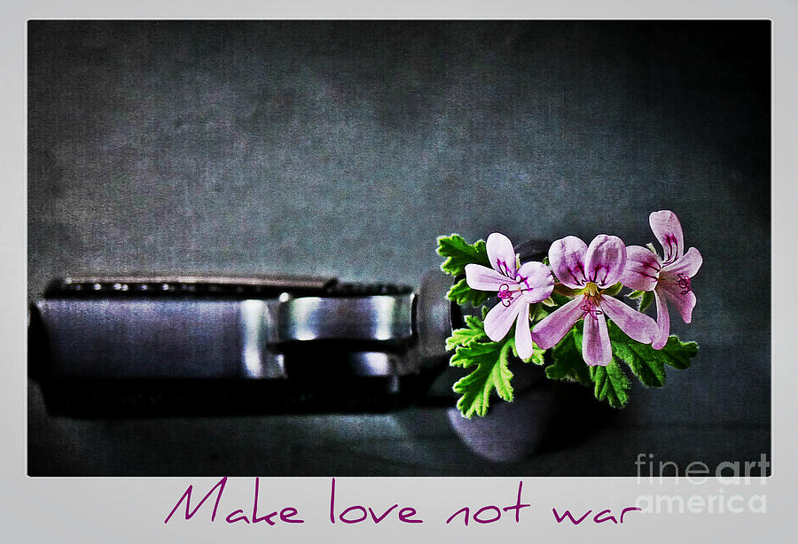 Make love not war #1 Photograph by Binka Kirova