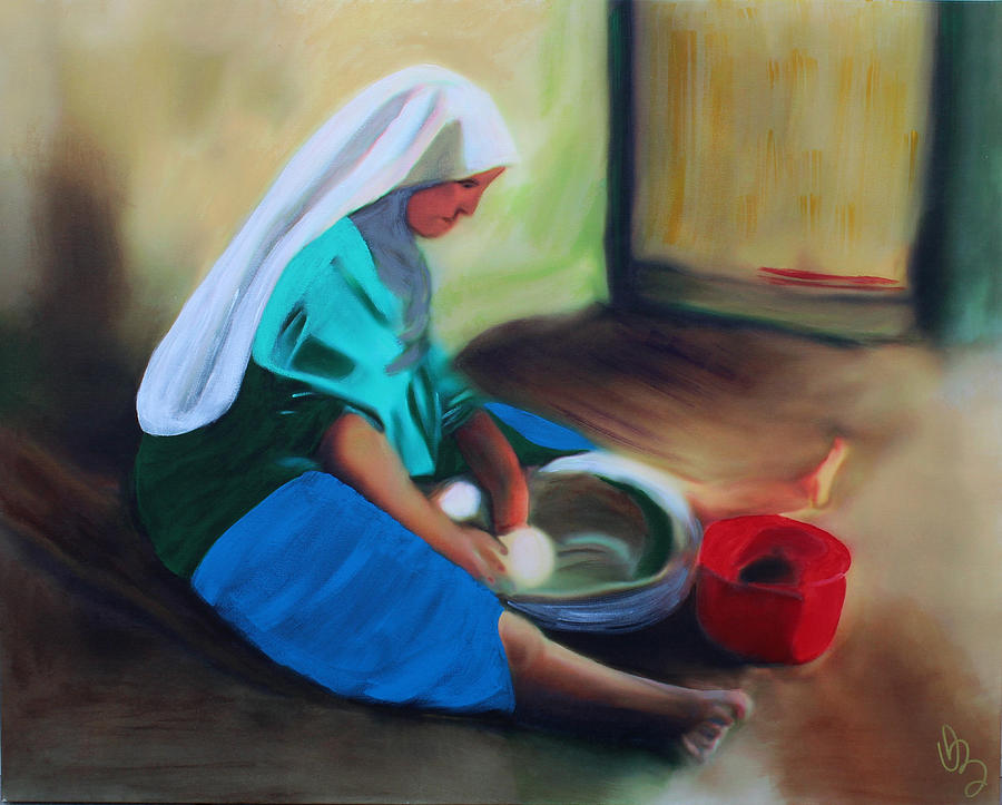Making Bread Painting by Deborah Boyd
