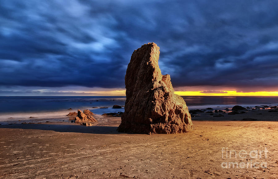 Malibu Beach Rock #2 Photograph by Charline Xia