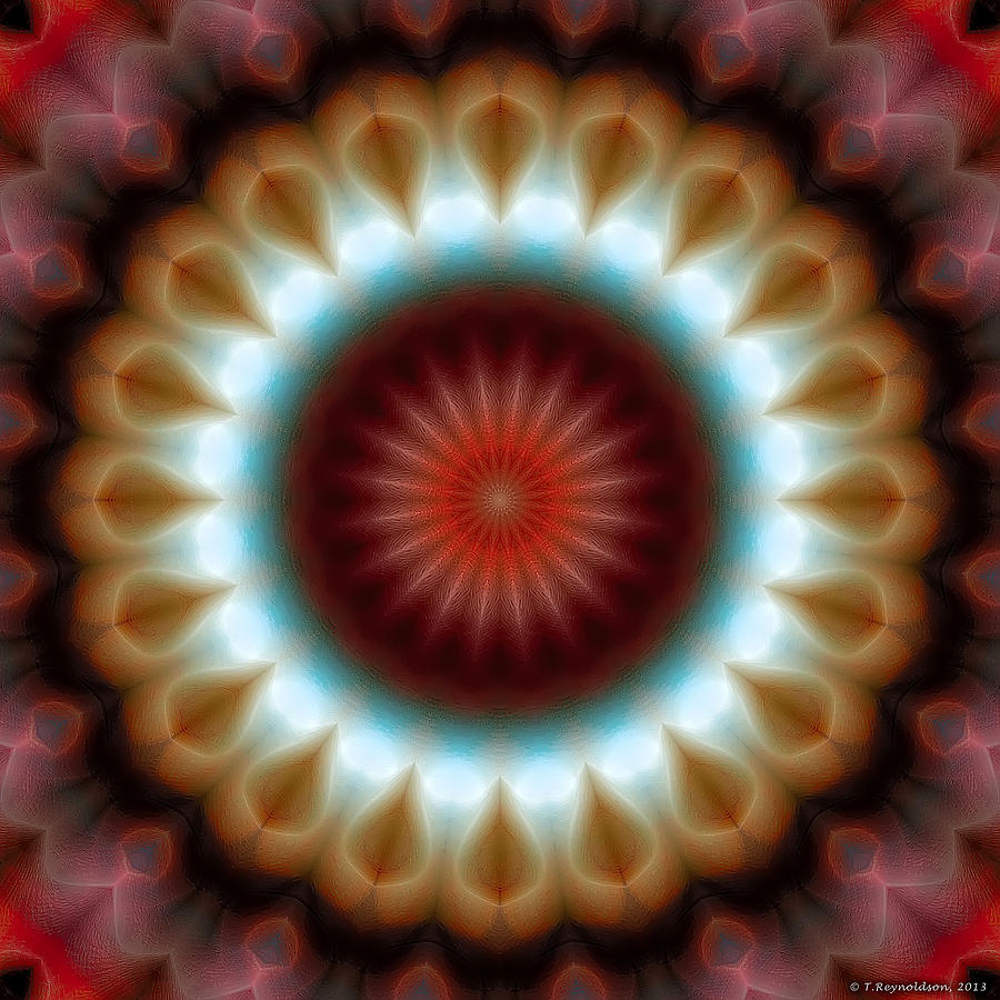 Nirvana Digital Art - Mandala 83 #2 by Terry Reynoldson
