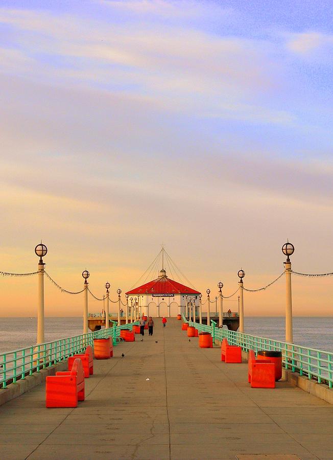 Manhattan Beach Pier #2 Photograph by Jeff Lowe