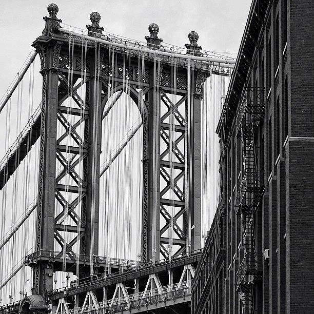 Architecture Photograph - Manhattan Bridge - Ny #2 by Joel Lopez