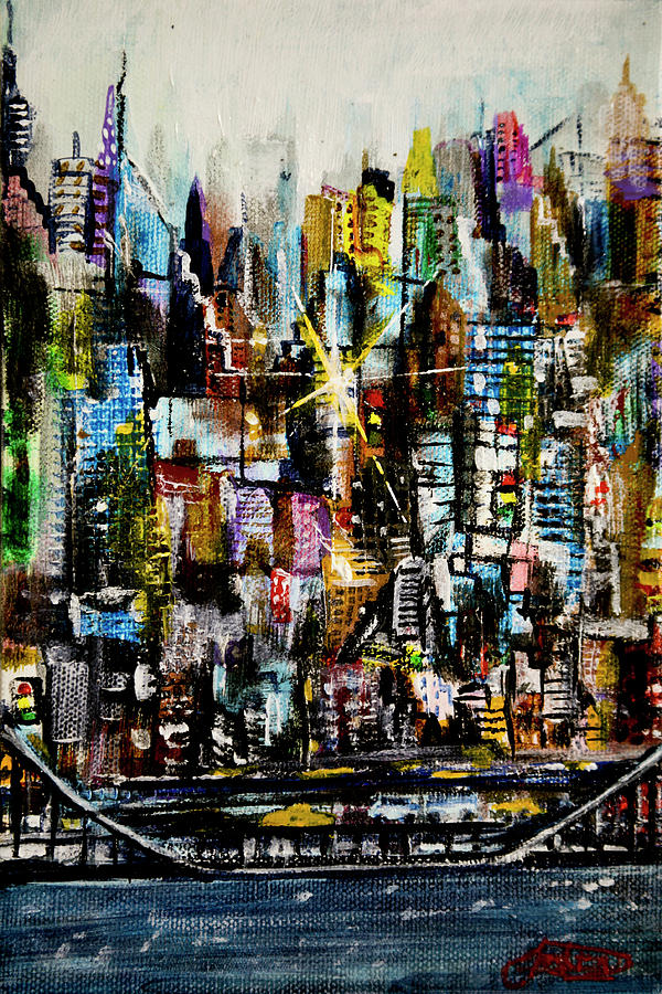 Manhattan Morning #2 Painting by Jack Diamond
