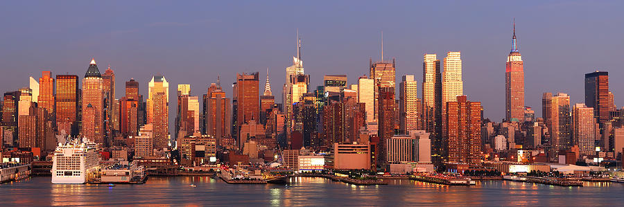 Manhattan skyline #2 Photograph by Songquan Deng