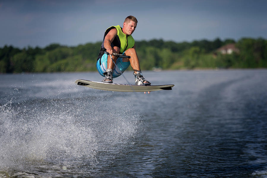 Man†wakeboarding†on River #2 Photograph By Mike Roemer - Fine Art America