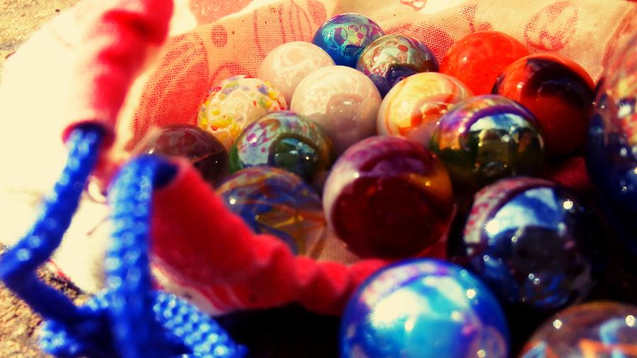 Ball Photograph - Marbles #2 by Candy Floss Happy