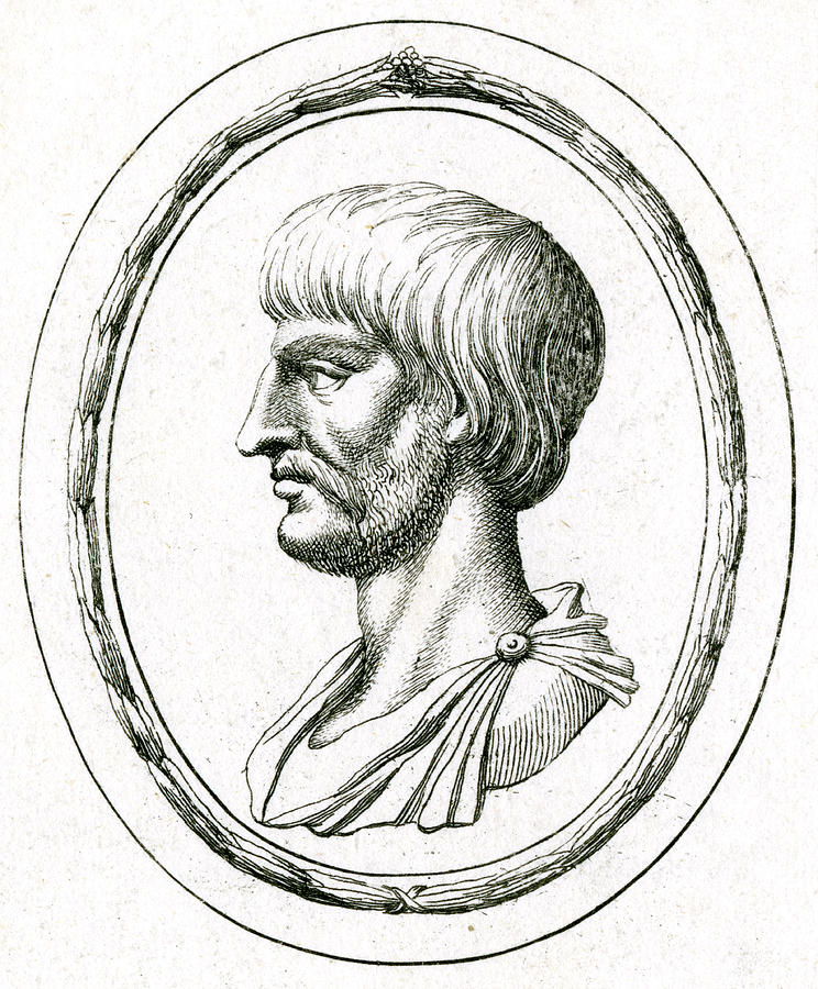 Marcus Junius Brutus Roman Statesman Drawing by Mary Evans Picture