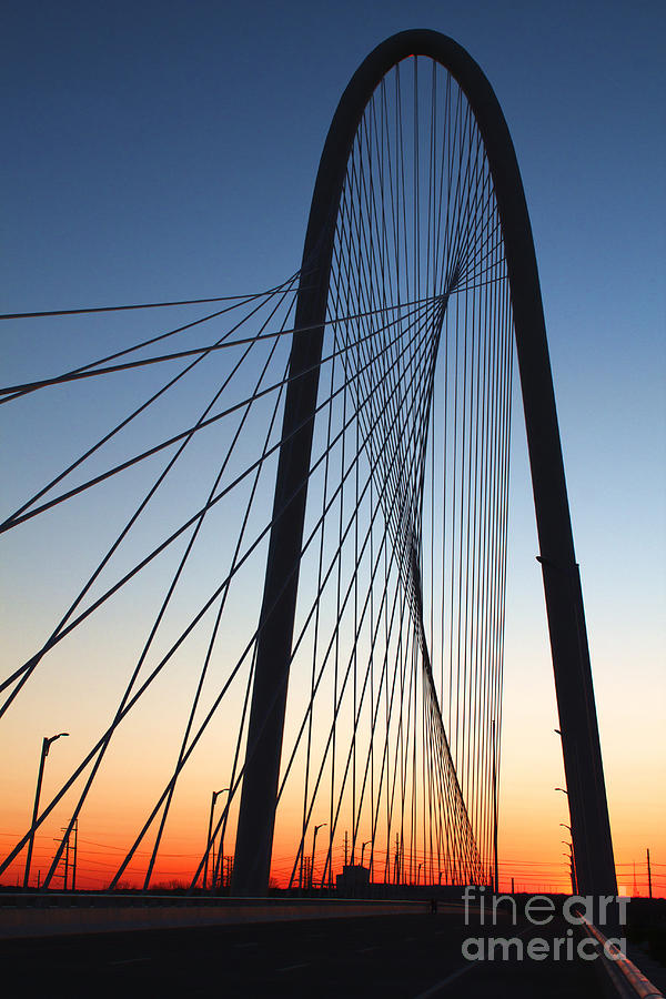 Dallas Photograph - Margaret Hunt Hill bridge #6 by Elena Nosyreva