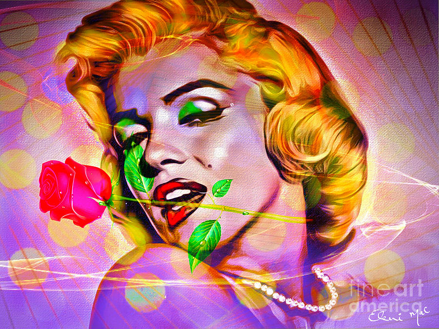 Marilyn Monroe #1 Digital Art by Eleni Synodinou