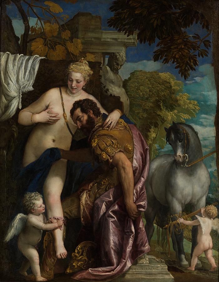 Veronese Painting - Mars and Venus United by Love #2 by Paolo Veronese