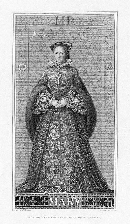 Mary, Queen Of Scots (1542-1587) #2 Painting by Granger