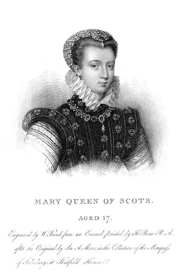 Mary Queen Of Scots 1542 1587 Drawing By Mary Evans Picture Library Pixels 