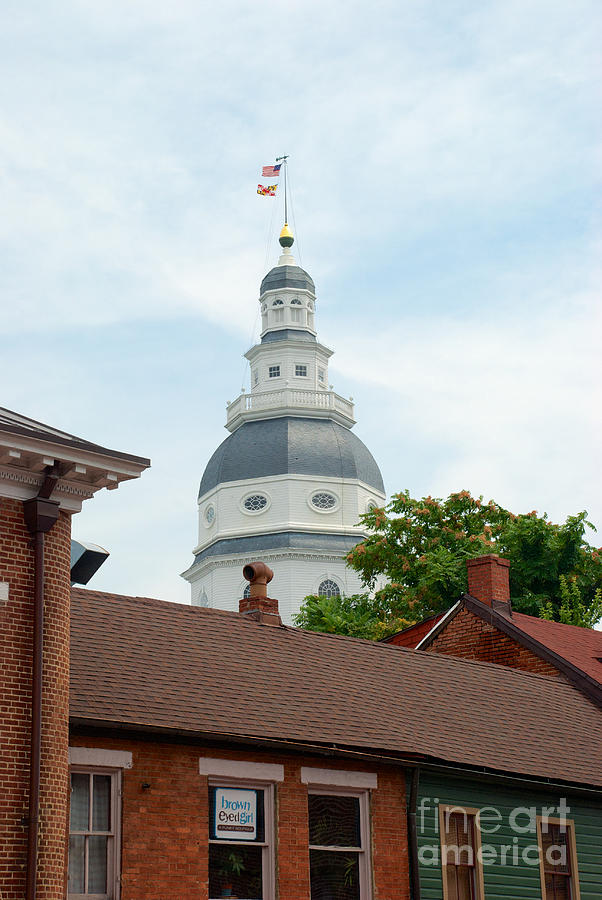 Maryland State House Dome #2 Photograph by Mark Dodd