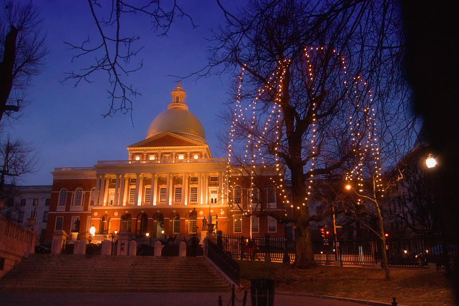 Boston Photograph - Massachusetts State House #2 by Joann Vitali