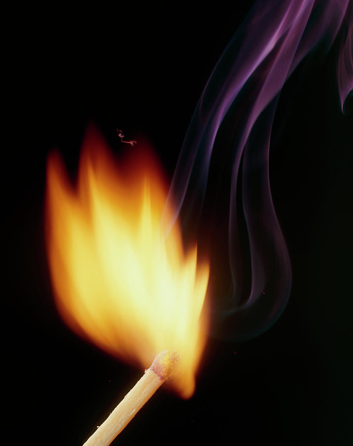 Match Bursting Into Flame Photograph by Adam Hartdavis/science Photo