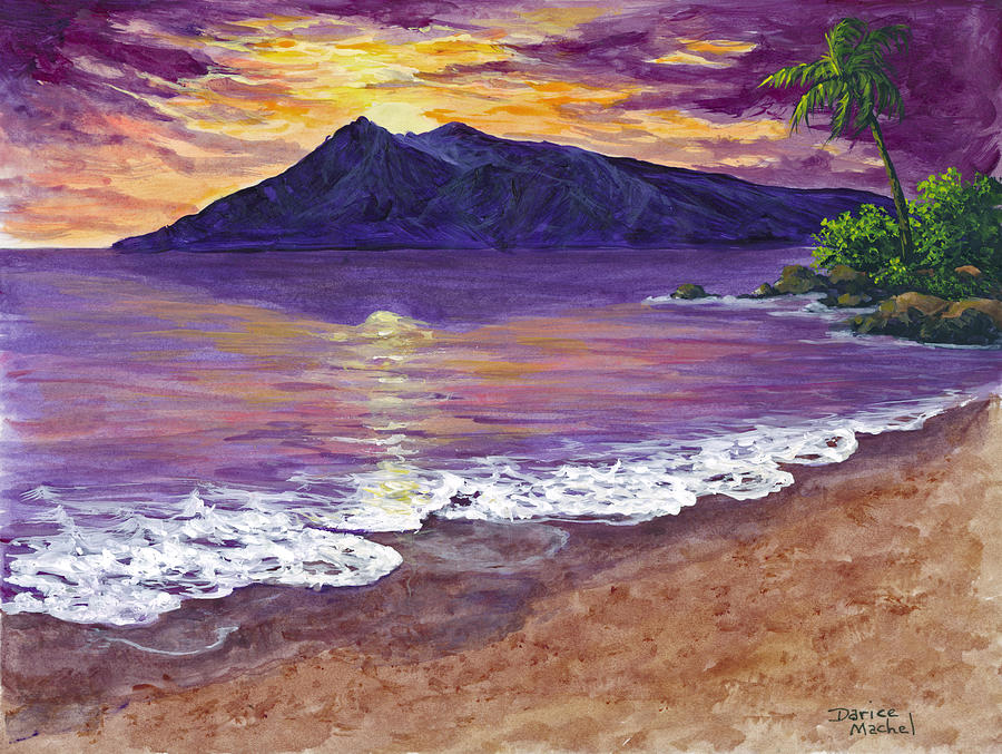 Maui Sunset #2 Painting by Darice Machel McGuire