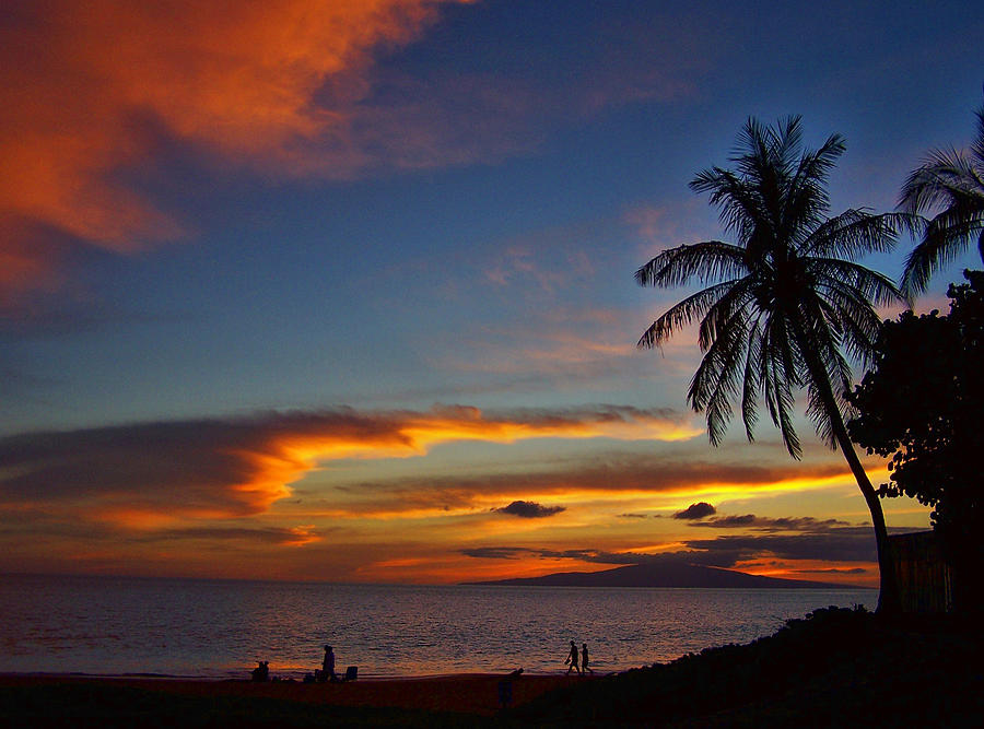 Maui Sunset #2 Photograph by Ron Roberts