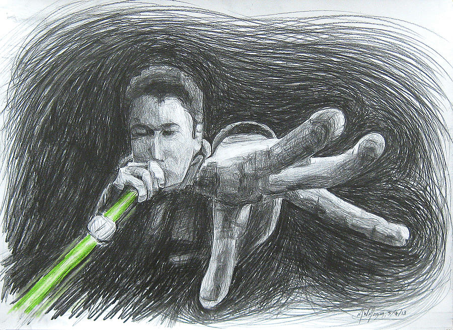 Mca Drawing - May the forCe be wit yA by Michael Morgan