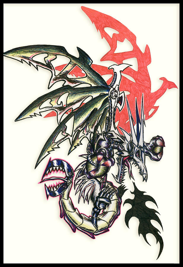 Mech Dragon Tattoo #1 Painting by Shawn Dall