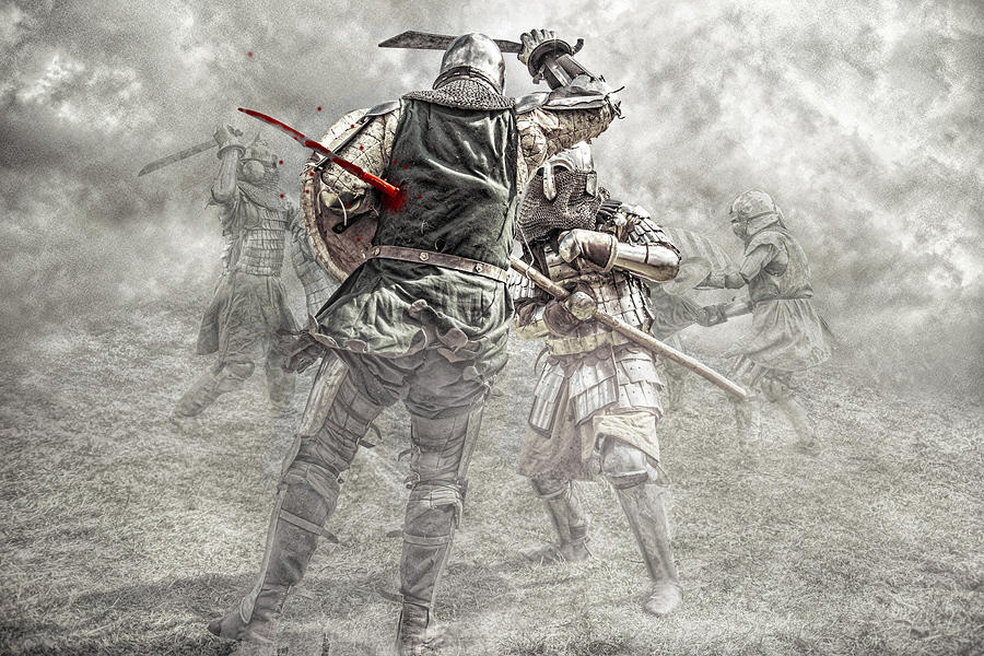 Medieval battle #2 Photograph by Jaroslaw Grudzinski