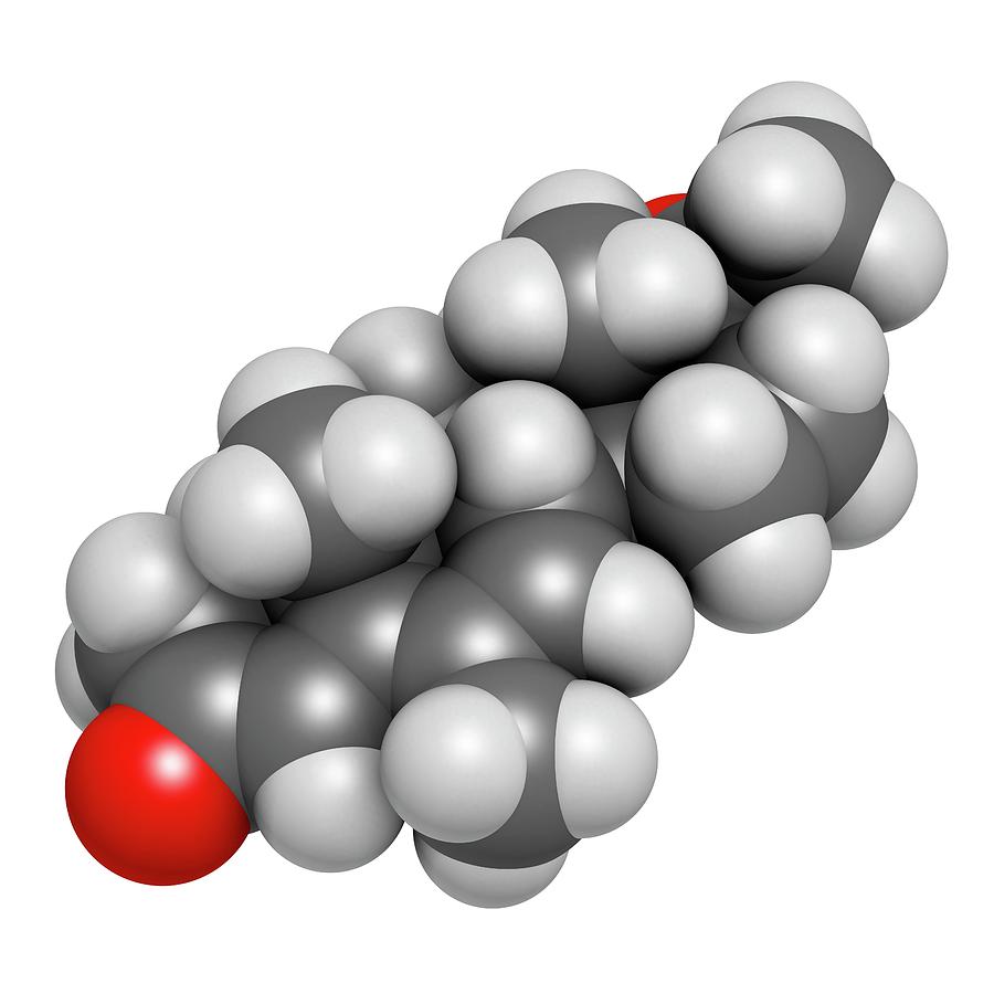 Illustration Photograph - Megestrol Molecule #2 by Molekuul