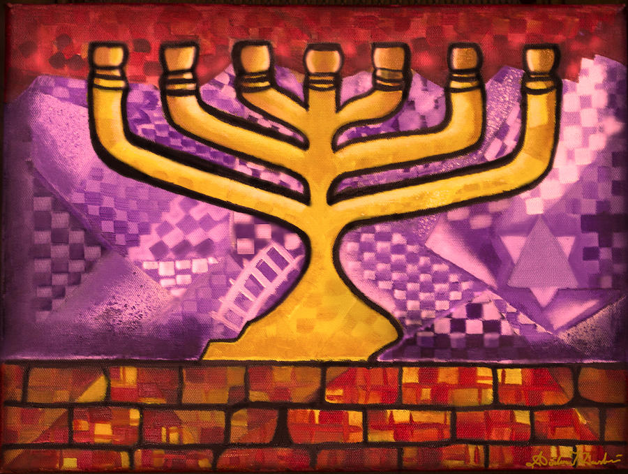 Menorah #2 Painting By Aiden Kashi - Fine Art America