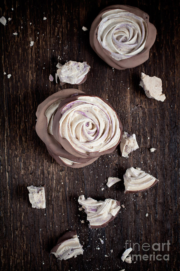Candy Photograph - Meringue rose #2 by Kati Finell