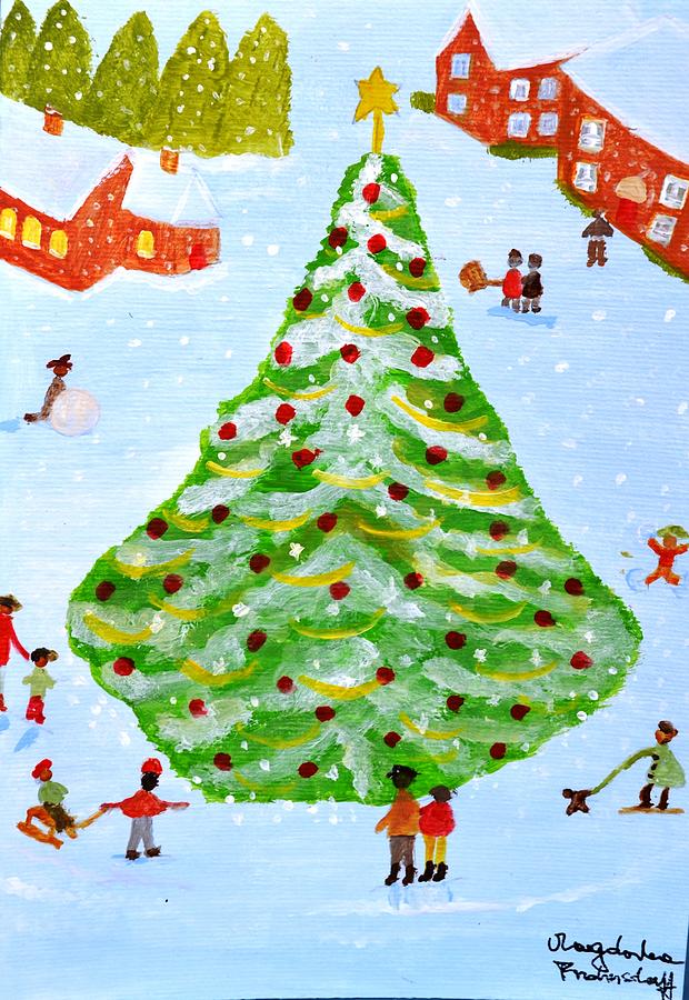 Merry Christmas #6 Painting by Magdalena Frohnsdorff