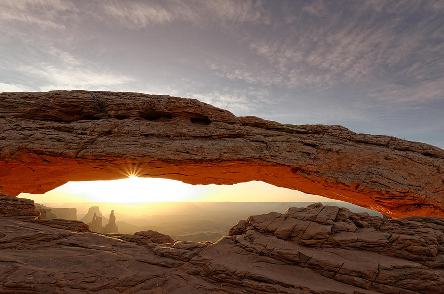 Mesa Arch Sunburst Photograph by Silvio Ligutti