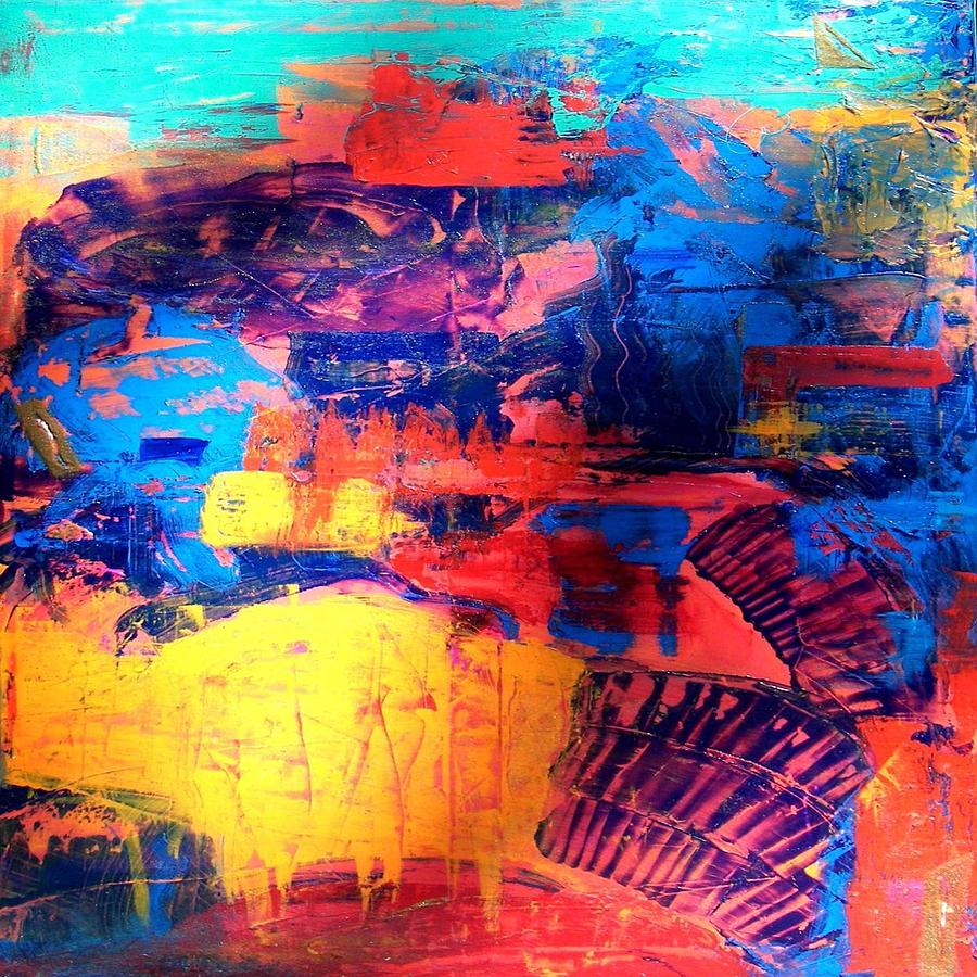 Abstract Painting - Mesa Magic by Carolyn Repka
