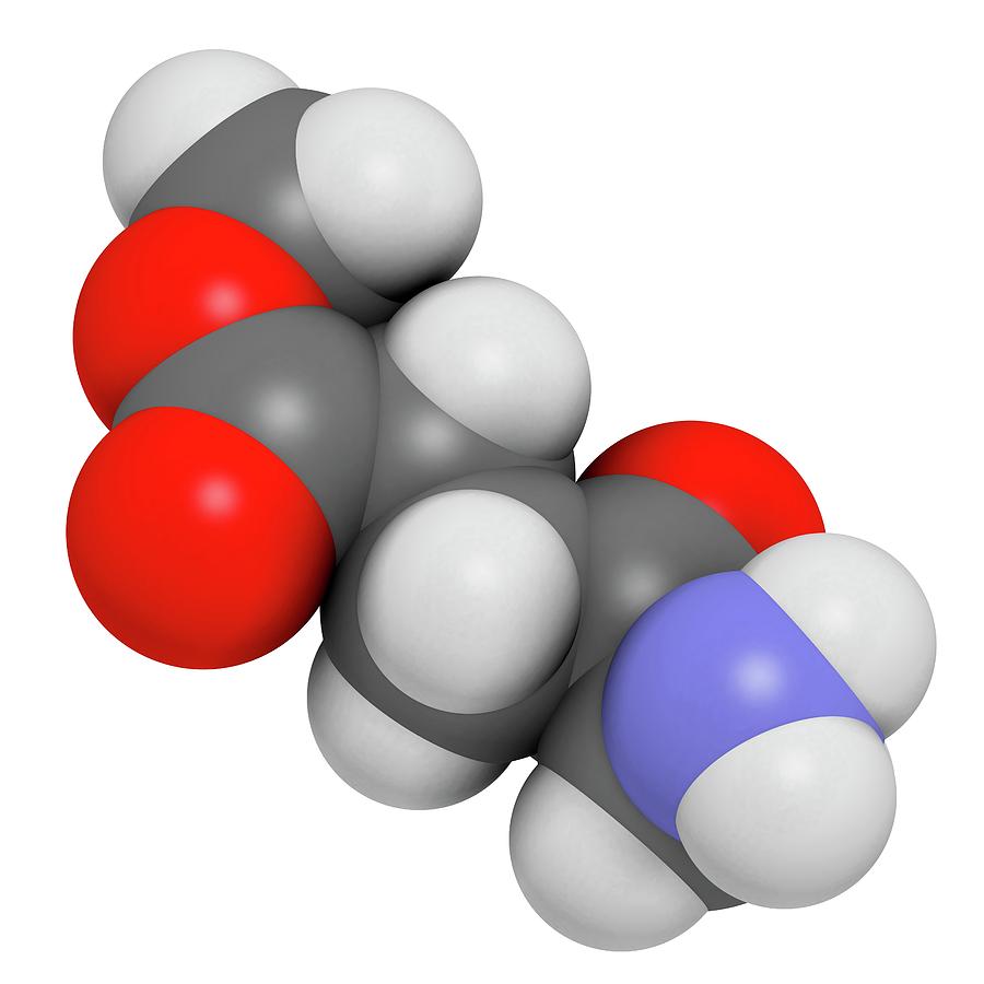 Illustration Photograph - Methyl Aminolevulinate Drug Molecule #2 by Molekuul