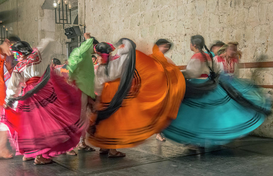 Mexico, Oaxaca, Mexican Folk Dance #2 Photograph by Rob Tilley