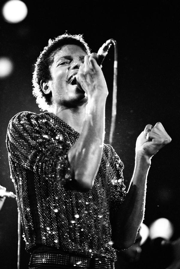 Michael Jackson Photograph - Michael Jackson 1981 by Chris Walter