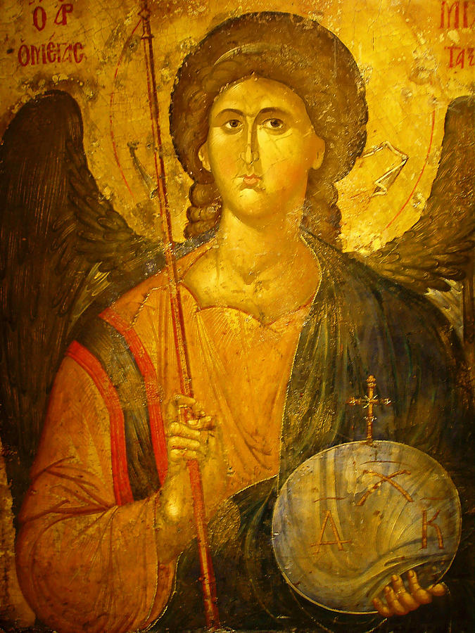 Byzantine Photograph - Michael the Archangel by Ellen Henneke