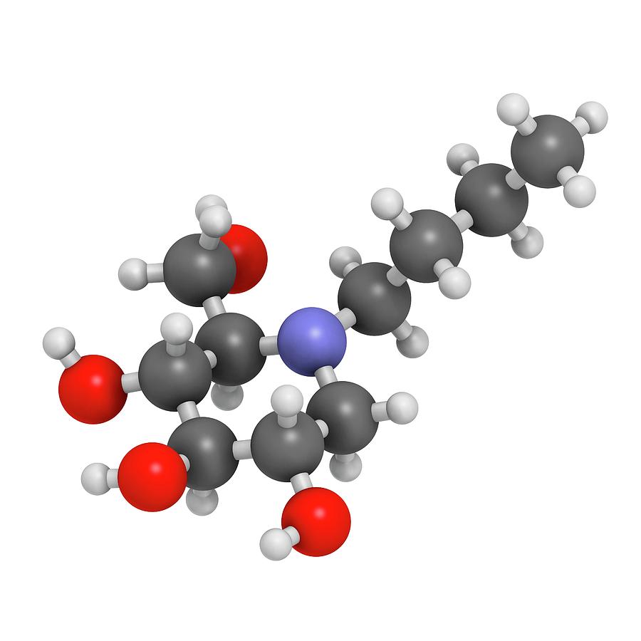 Miglustat Gaucher Disease Drug Molecule Photograph by Molekuul - Fine ...