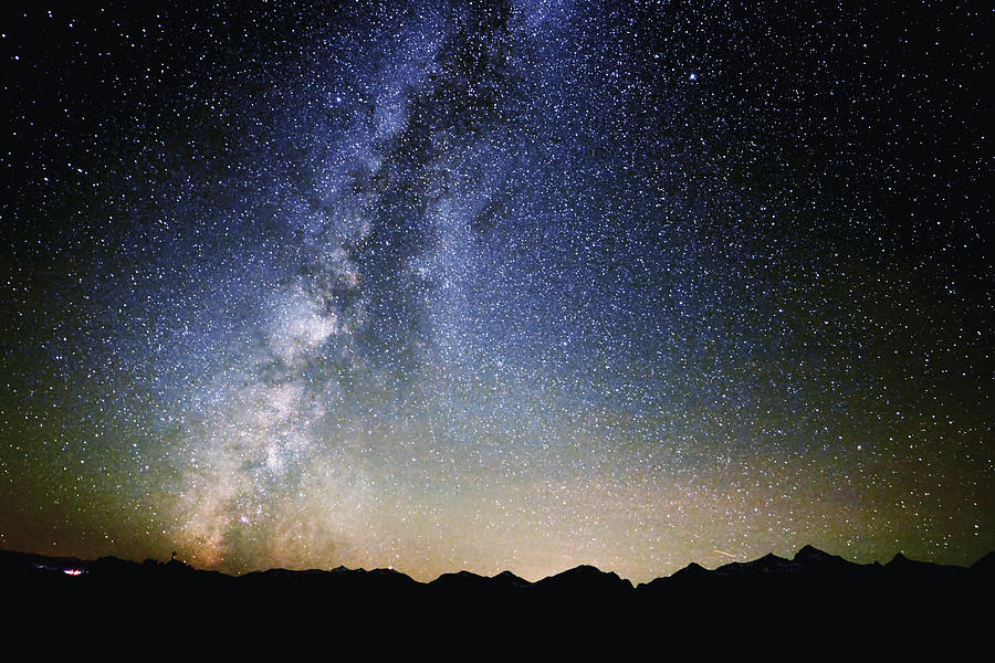 Milky Way at the Tetons #2 Photograph by Jean Hutchison