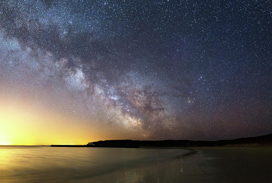 Milky Way Over The Coast #2 Photograph by Laurent Laveder