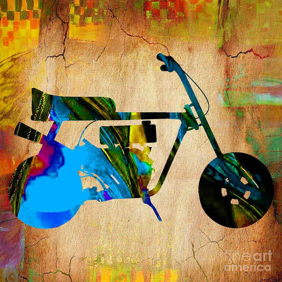 Mini Bike Art #2 Mixed Media by Marvin Blaine