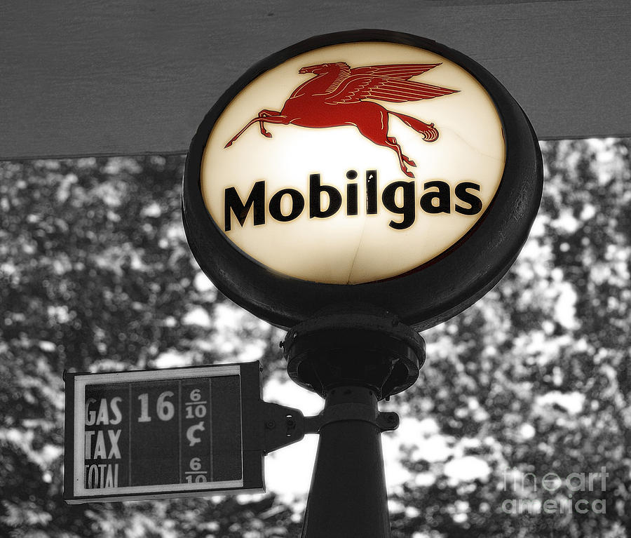 Mobil Gas #2 Photograph by Raymond Earley