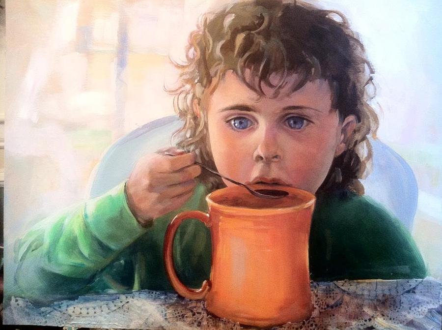 Coffee Painting - Mocha Latte #2 by Susan Bradbury