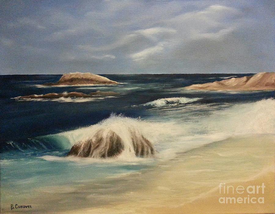 Landscape Painting - Monterey Coast #2 by Bev Conover