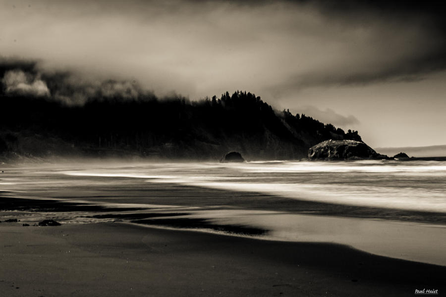 Oregon Coast Photograph - Moody Oregon Beach #2 by Paul Haist