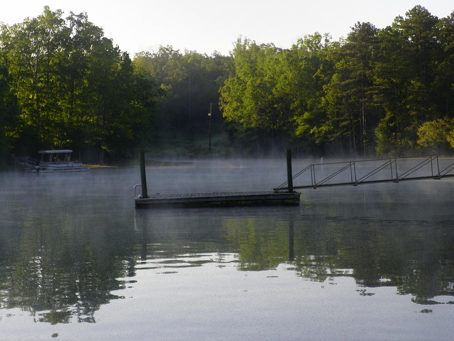 Morning Fog On The Lake 2 Photograph by Lisa Wooten
