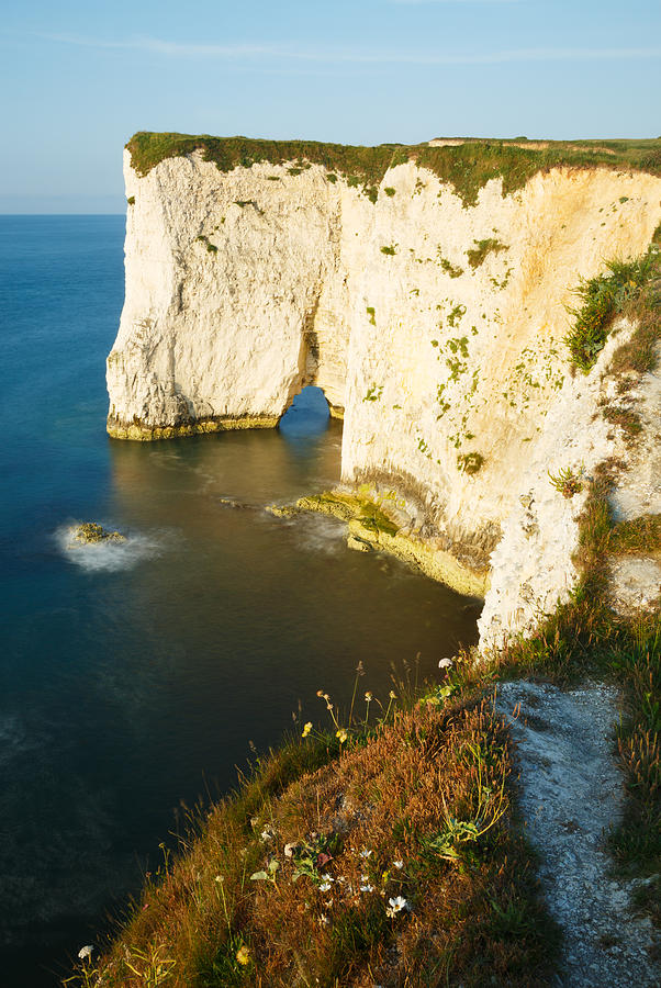 Morning light at Old Harry Rocks #2 Photograph by Ian Middleton
